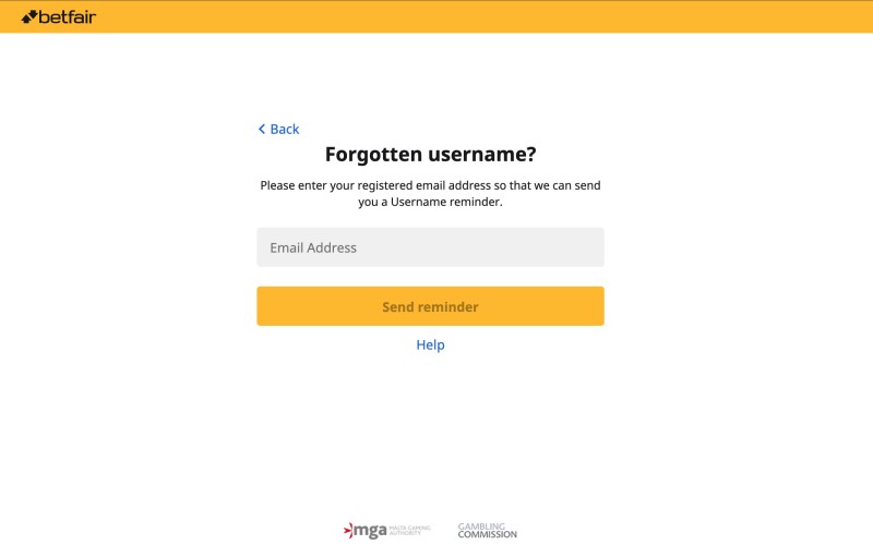 Enter username and password