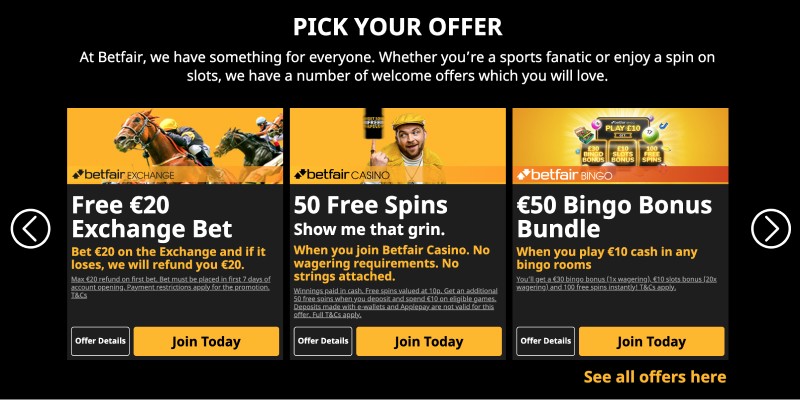 Live sports betting on Betfair